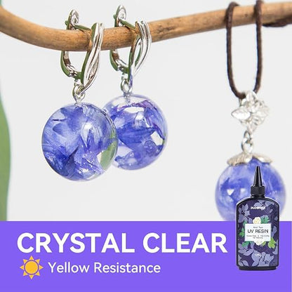 UV Resin 250g, DUDONGA Low Viscosity Crystal Clear Ultraviolet Thin Epoxy Resin - Image 2