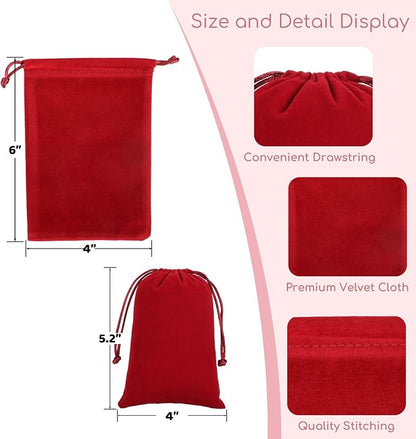 Velvet Drawstring Jewelry Bag, 4x6 Tarot Card Holder - Image 2