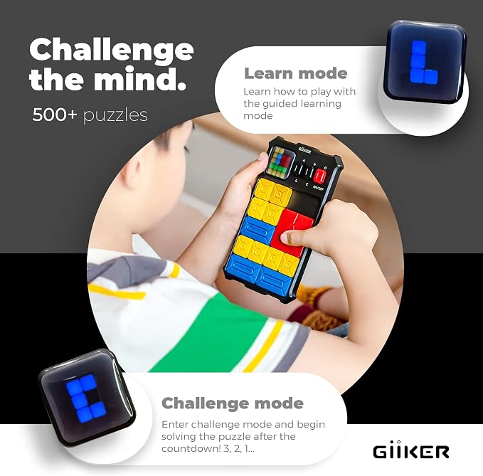 GiiKER Super Slide Puzzle Games, Original 500+ Challenges Brain Teaser Puzzle - Image 5