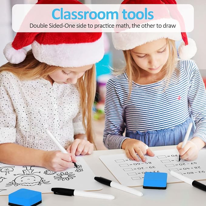 Dry Erase LapBoards, PANDRI 36 Pack Double Sided 12.5 x 9 Inch Dry Erase Boards - Image 6