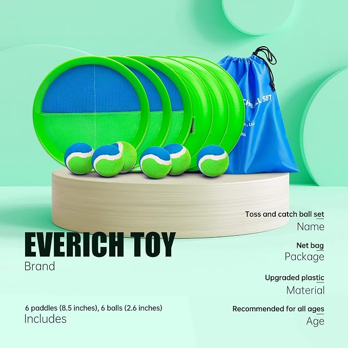 EVERICH Upgraded Toss and Catch Ball Game Set - Image 2
