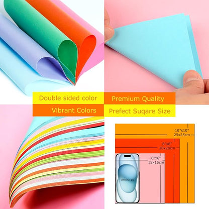 Origami Paper 300 Sheets, 20x20 cm/8 Inch Large Double Sided, 200 Sheets 20 - Image 5
