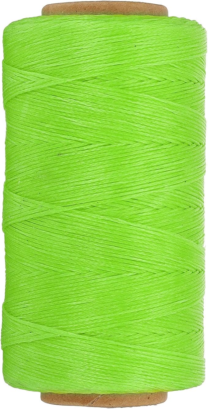 PATIKIL 284 Yard Flat Waxed Thread 150D 1mm Leather Sewing Cord by PATIKIL