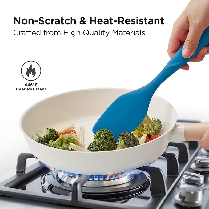 Kitchen Mama WaltzGrip Platinum Silicone Scraping Spatula: Heat Resistant - Image 5