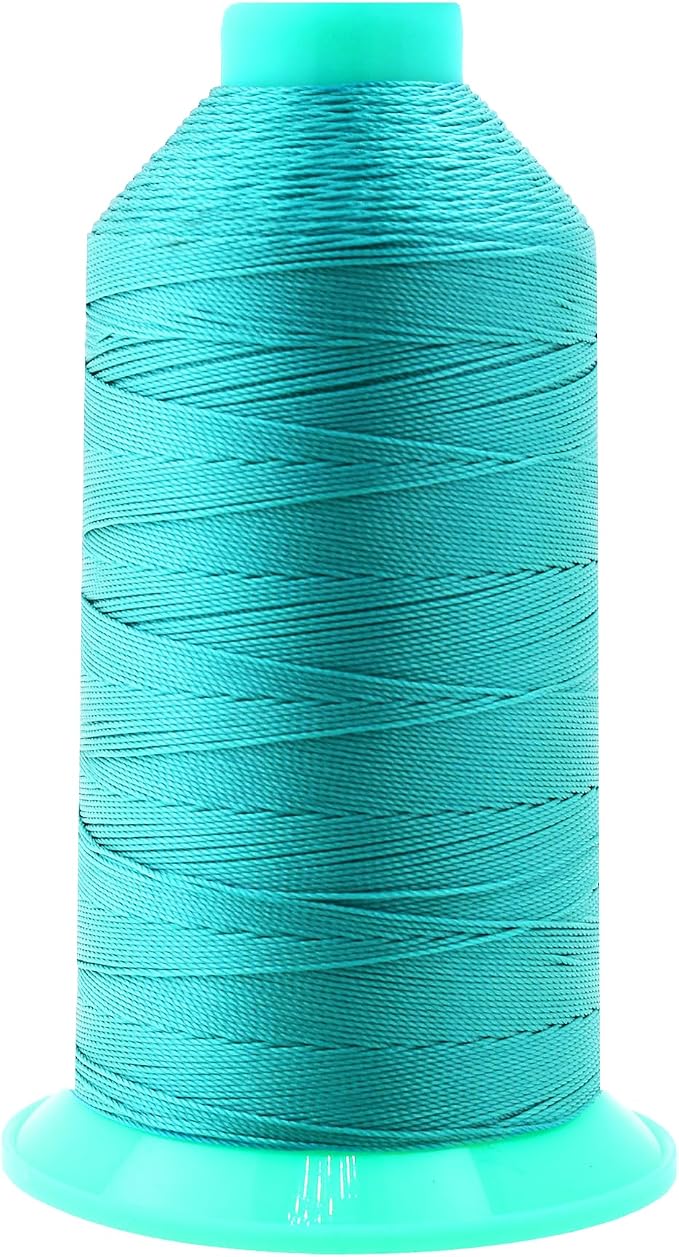 Mandala Crafts Bonded Nylon Thread Turquoise Heavy Duty Sewing Threads by MandalaCrafts