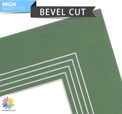 Mat Board Center, 8x10 for 5x7 Basque Green Color Mats - Image 4