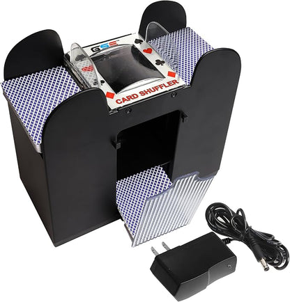 GSE Games & Sports Expert 6-Deck Automatic Card Shuffler, AC/DC-Power & by GSEGamesSportsExpert