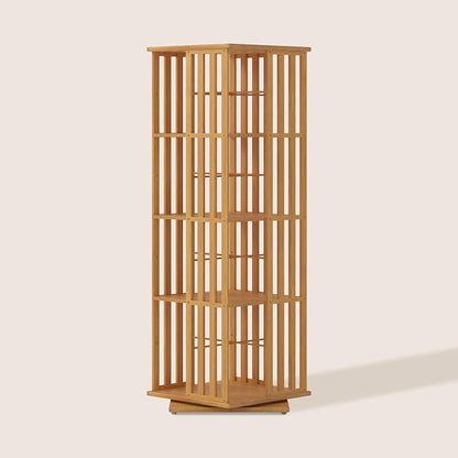 XIMN 360° Rotating Bamboo CD/DVD Shelf by ModernLivingPerfected