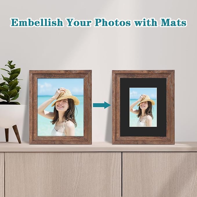 ZBEIVAN 8x10 Black Picture Mats - Image 5