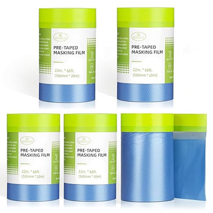 Pre-Taped Masking Film for Painting by Tangibay