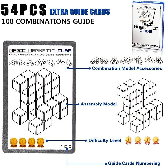 Magnetic Soma Cube Block- Children's Educational Toys Magnetic Tiles - Image 4