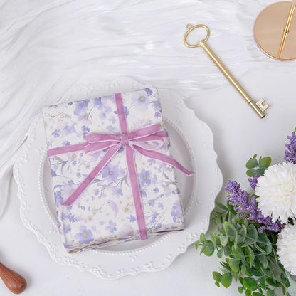 Vintage Lavender Velvet Ribbon, 3/8 Inch X 25Yd - Image 4