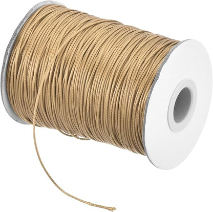 MECCANIXITY Waxed Cord 1.2mm Waxed Polyester Cord 175 Yard Wax String by MECCANIXITY