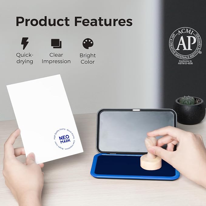 Premium Stamp Ink, Quick-Drying and AP-Certified Non-Toxic Refill Ink - Image 2