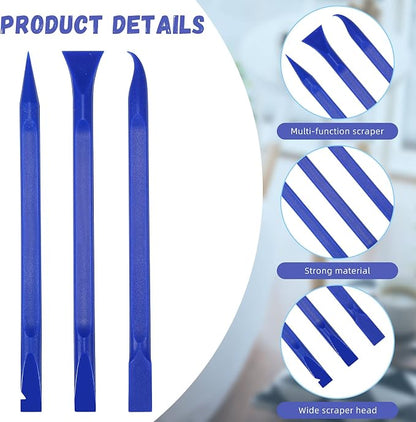 Minatee 18 Pieces Non-scratch Plastic Scraper Tool Multi-purpose Carbon Fiber - Image 3
