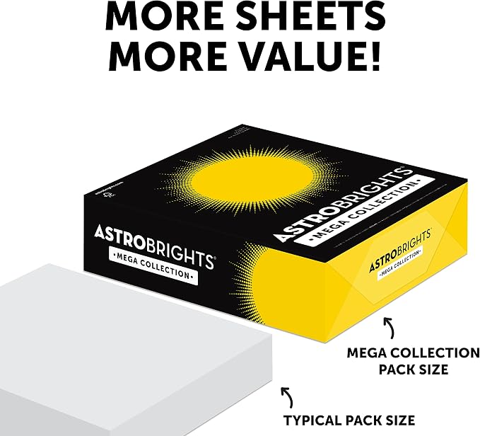 Astrobrights Mega Collection, Colored Paper, Ultra Purple, 625 Sheets, 24 lb/89 - Image 4