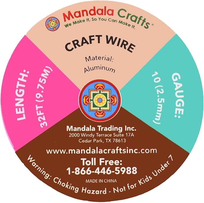 Mandala Crafts 10 Gauge Anodized Aluminum Craft Wire - Image 3