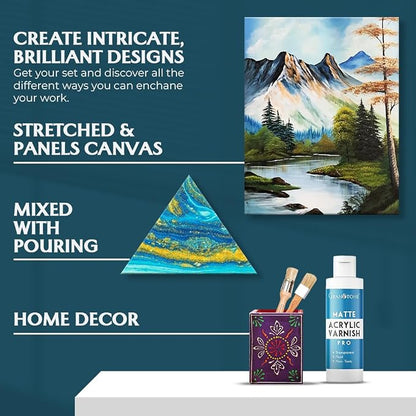 GRANOTONE Acrylic Artist's Varnish | Matte Finish | Non-Yellowing | Non-Toxic | - Image 6
