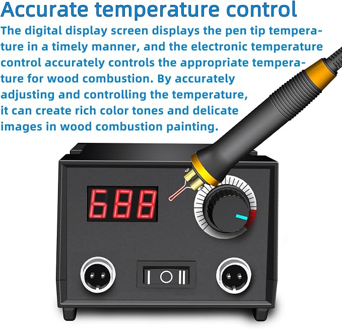 Wood Burning Tool, Wood Burner kit Pen 25~750℃, Wood Burning kit - Image 3
