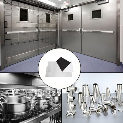 2Pcs 304 Stainless Steel Sheets Metal 6" x 12" x 1/32" Inch 304 Stainless Steel - Image 7