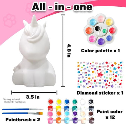 FUNZBO Paint Your Own Unicorn Lamp Kit - Image 2
