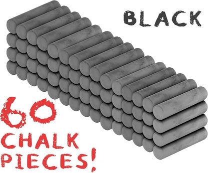 Kid Made Modern 60 Count Pack of Sidewalk Chalk – Black - Image 2