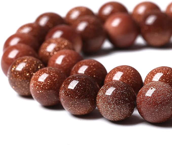 38pcs 10mm Natural Gold Sandstone Beads Gemstone Round Loose Beads - Image 4