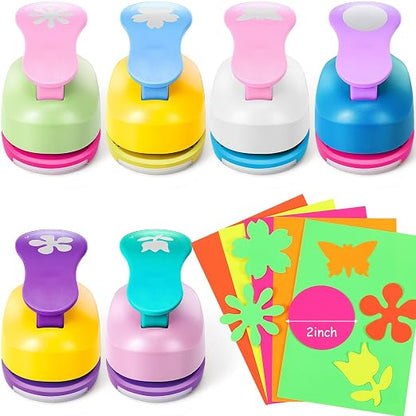 CHENGU 16 Pcs Craft Holes Punch Paper Punchers Scrapbook Punches by CHENGU