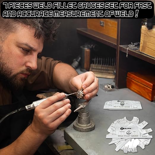 ZeeDix Metal Fillet Weld Gauge Set, Stainless Steel Welding Inspection Gauge - Image 7