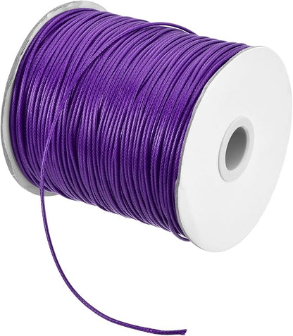 MECCANIXITY Waxed Cord 1.5mm Waxed Polyester Cord 175 Yard Wax String by MECCANIXITY