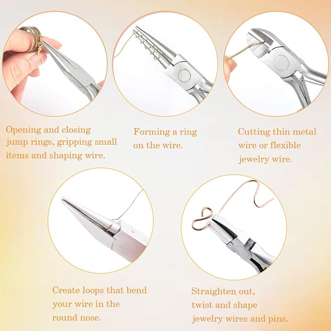 10 Pack Jewelry Pliers Set, Mini Pliers Set, Jewelry Making Include Flat - Image 6