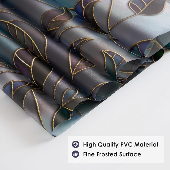 DKTIE Static Cling Decorative Window Film Vinyl Non Adhesive Privacy Film - Image 6