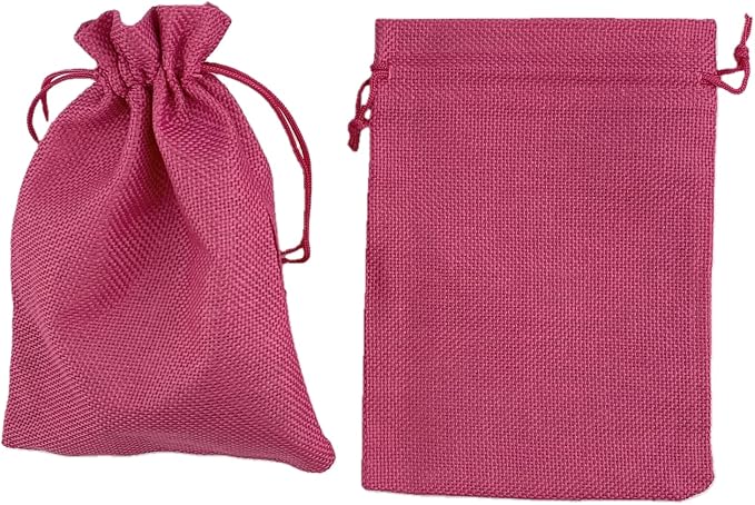 Palmhomee Pack of 25 Burlap Gift Bags - Image 2