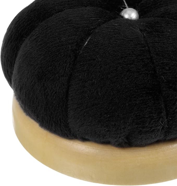 HARFINGTON Wooden Base Needle Pincushions Japanese Style Pin Cushions Round Pin - Image 4
