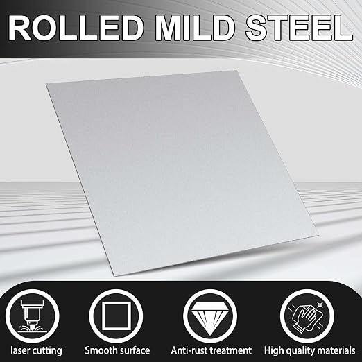 Hicarer 1 Pcs Mild Steel Sheet Cold Rolled 18 Gauge Metal Plate Weldable Metal - Image 4