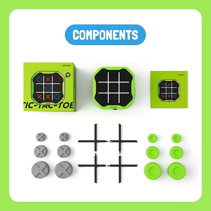 GiiKER Tic Tac Toe Bolt Game, Original 3-in-1 Handheld Puzzle Game, Portable - Image 7