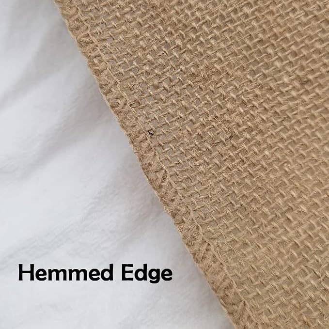 INSPIRELLE 2" Natural Burlap Fabric Roll 10 Yards Jute Ribbon - Image 4