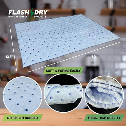 FlashDry Water Absorbent Pads 50 per Box, 17.5"x13.5" - Image 2