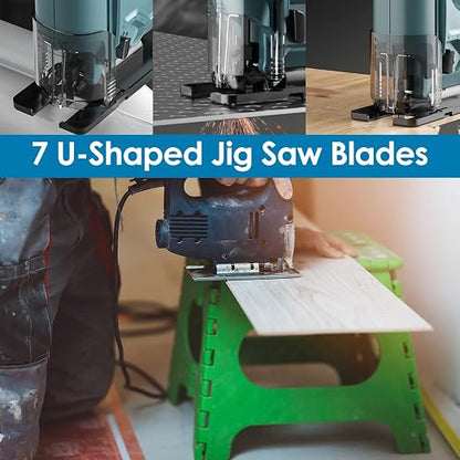 54Pcs Jig Saw Blade Set High Carbon Steel Assorted Saw Blades - Image 4