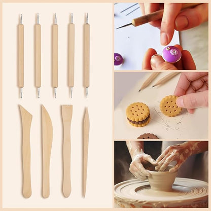 36PCS Clay Sculpting Tools Kit, Clay Pottery Carving Tool Kit - Image 4