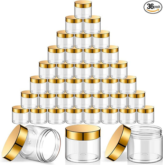 SATINIOR 36 Pieces 2 oz Plastic Jars by SATINIOR