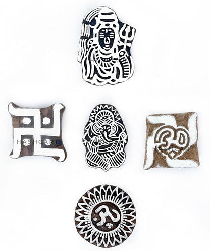 Wooden Pottery Stamps for Block Printing - Image 2