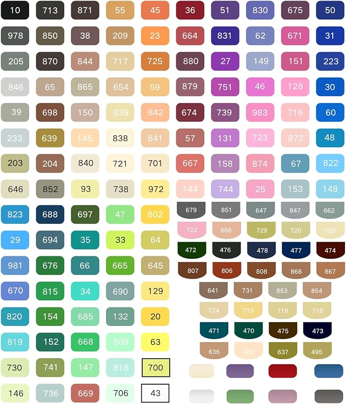ROSYMENG Acrylic Paint Markers, 154 Colors + 8 Metal Colors - Image 2