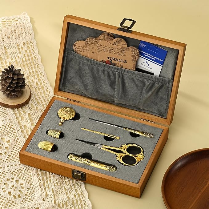 Vintage Embroidery Scissors Set, European Style Stainless Steel Sewing Tools - Image 6