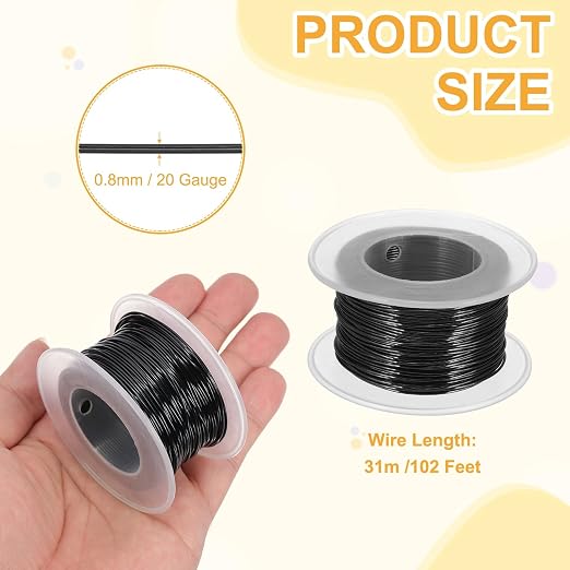 uxcell 20 Gauge / 0.8mm Anodized Aluminum Wire - Image 2