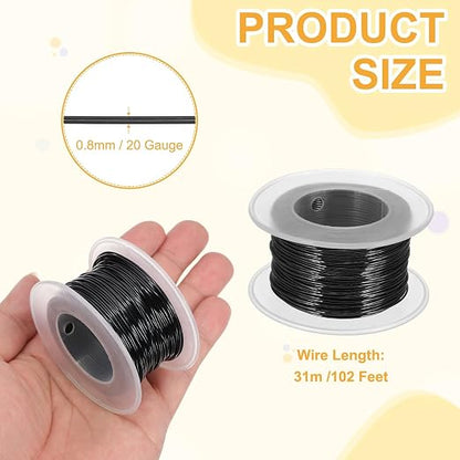 uxcell 20 Gauge / 0.8mm Anodized Aluminum Wire - Image 2