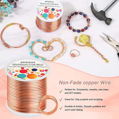 Anezus 12 Gauge Craft Wire Bendable - 2mm Metal Armature Sculpting Wire - Image 5
