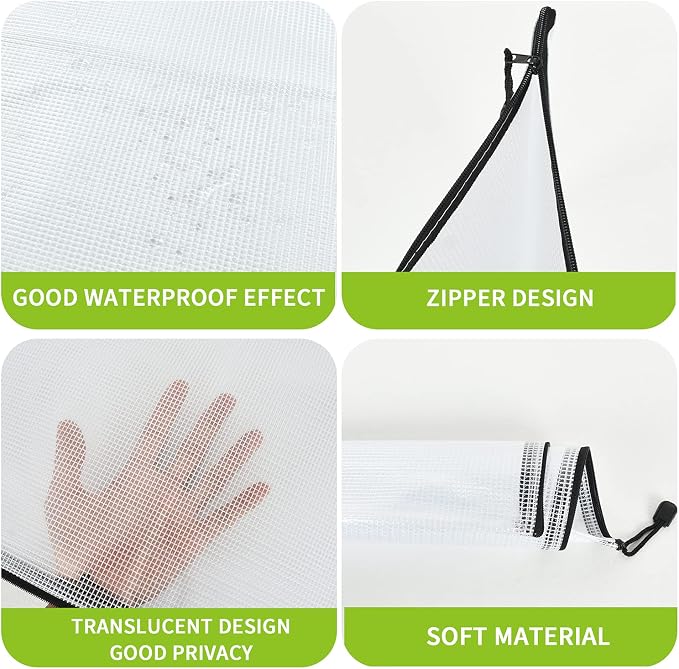 Vuzvuv 22Pcs A3 Size-16.9"x 12" Large Mesh Zipper Pouch - Image 3