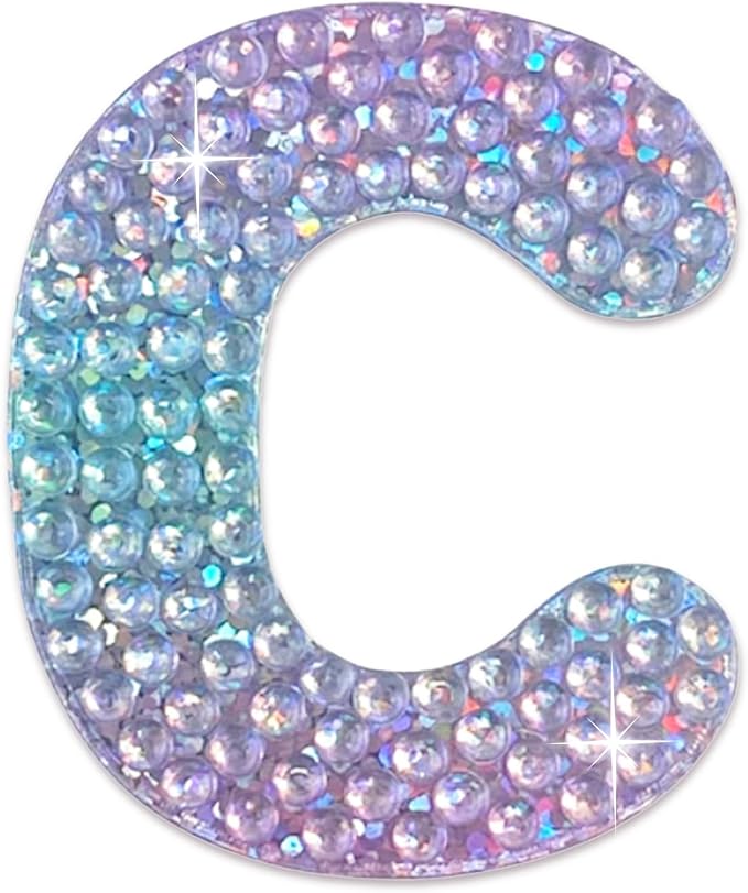 StickerBeans® Rhinestone Alphabet Letter Sticker C by StickerBeans