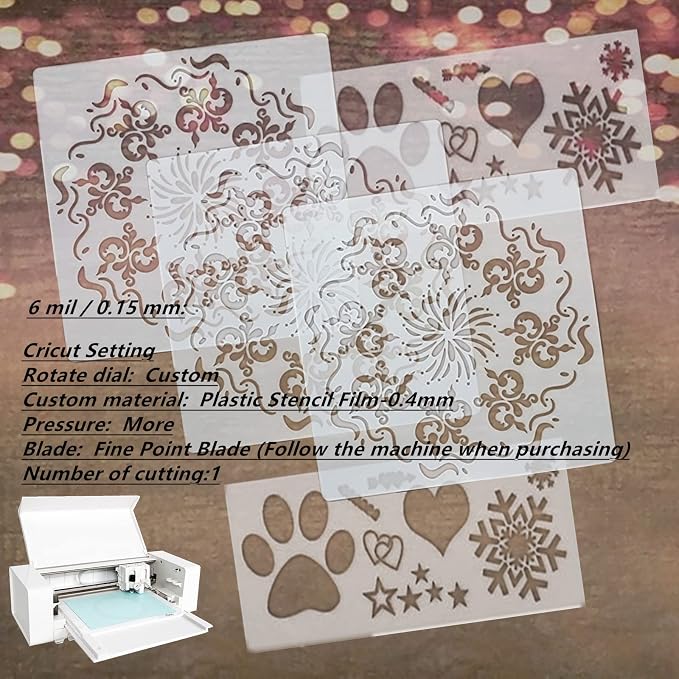 BANLTRE 32 Pieces 6 mil Transparency Blank Template Material Stencils Mylar - Image 3